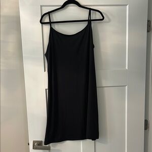 Louis Vuitton Black Mini Slip Dress Spaghetti Strap